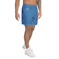 lightweight long gym shorts in blue 