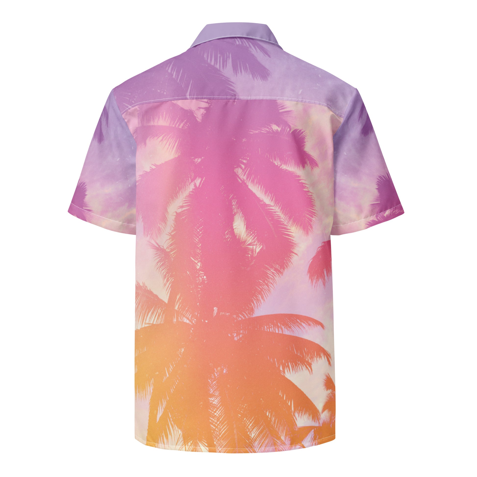 men's button shirt tropical