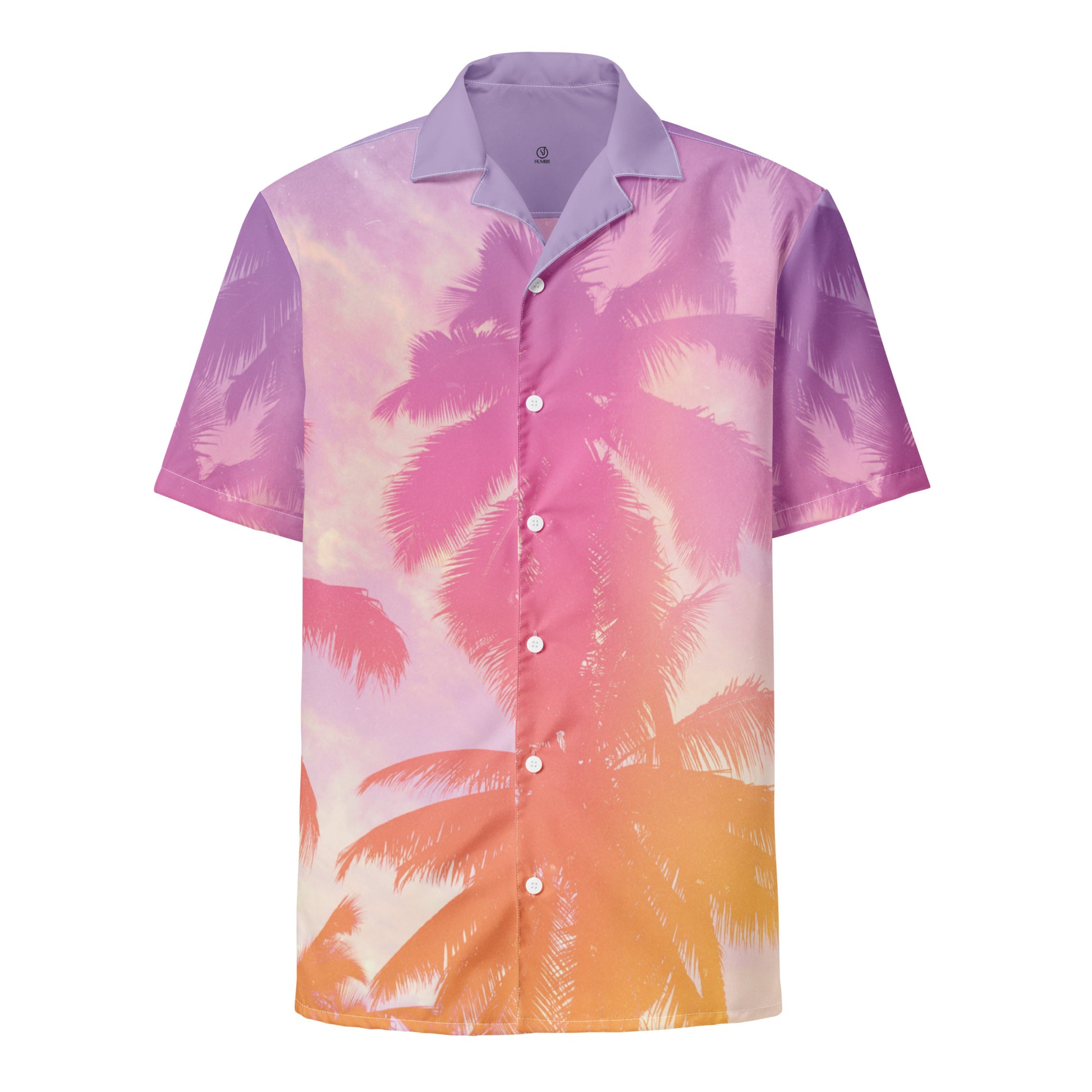 men's button shirt tropical