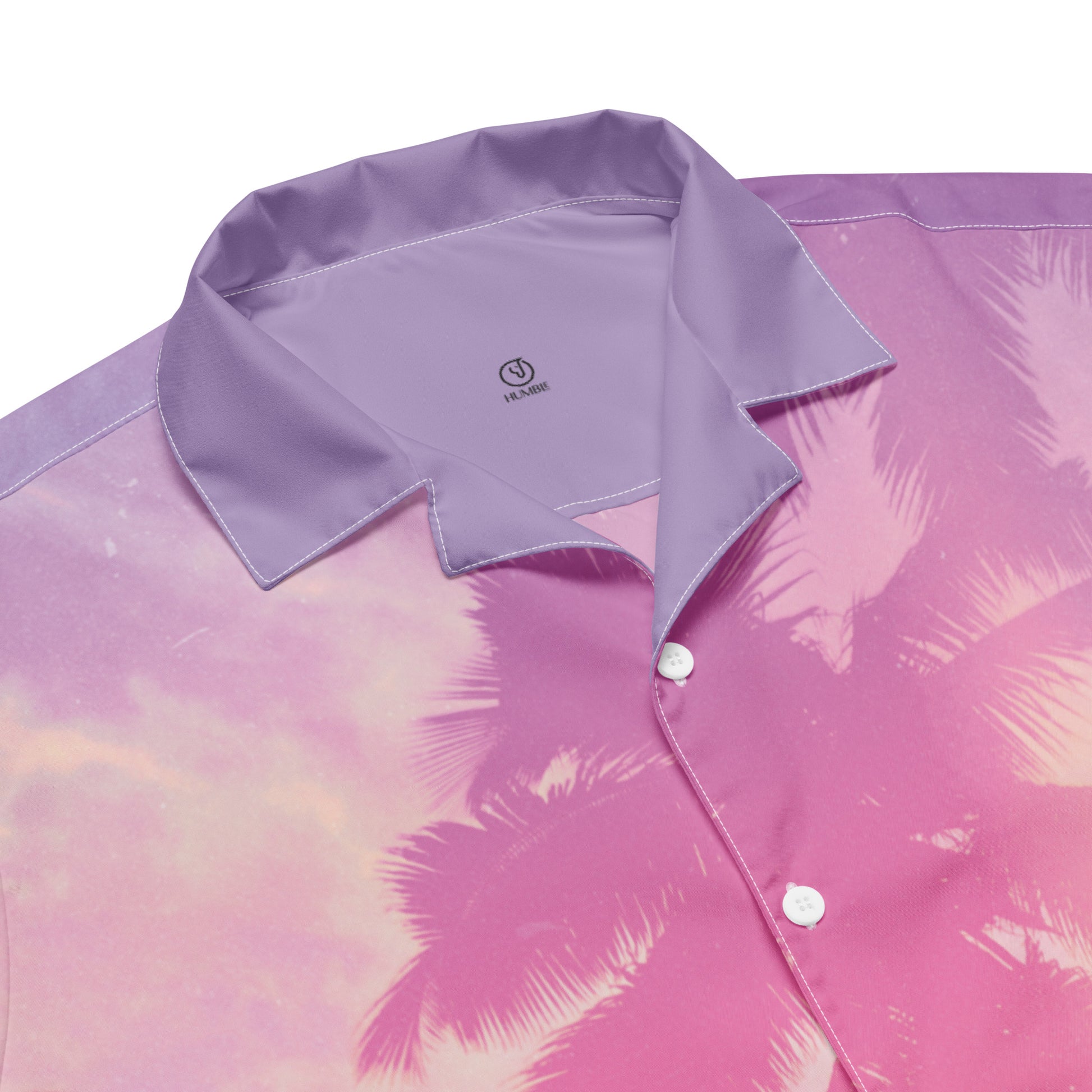 men's button shirt tropical