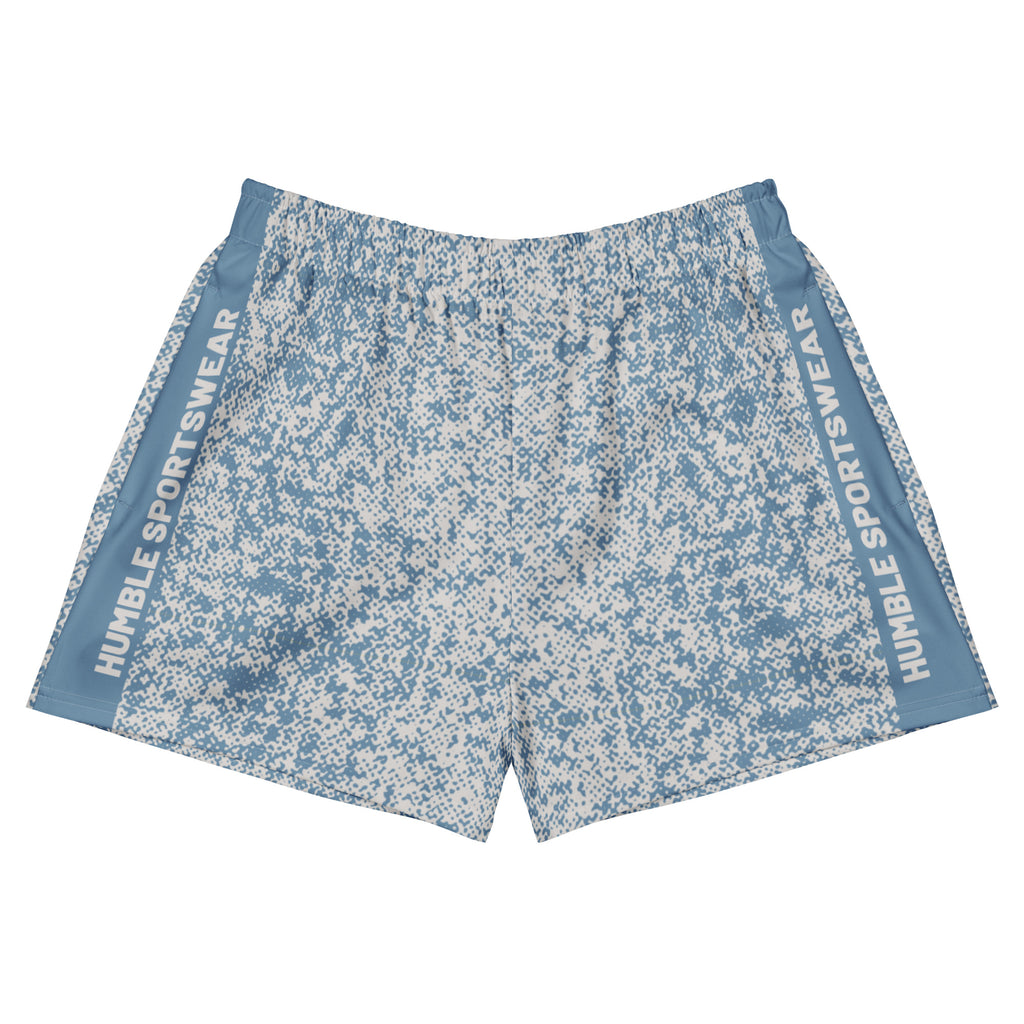 blue camouflage workout shorts men