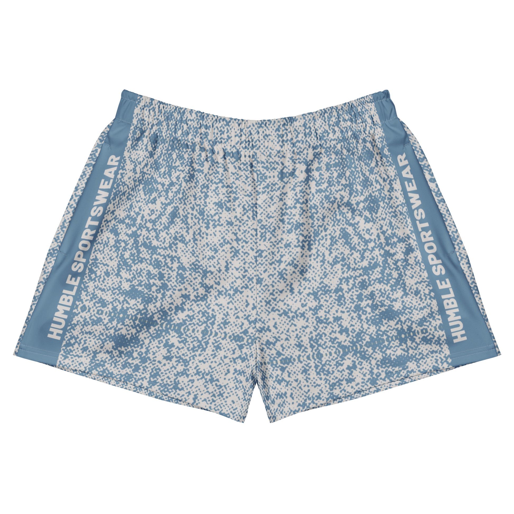 blue camouflage workout shorts men