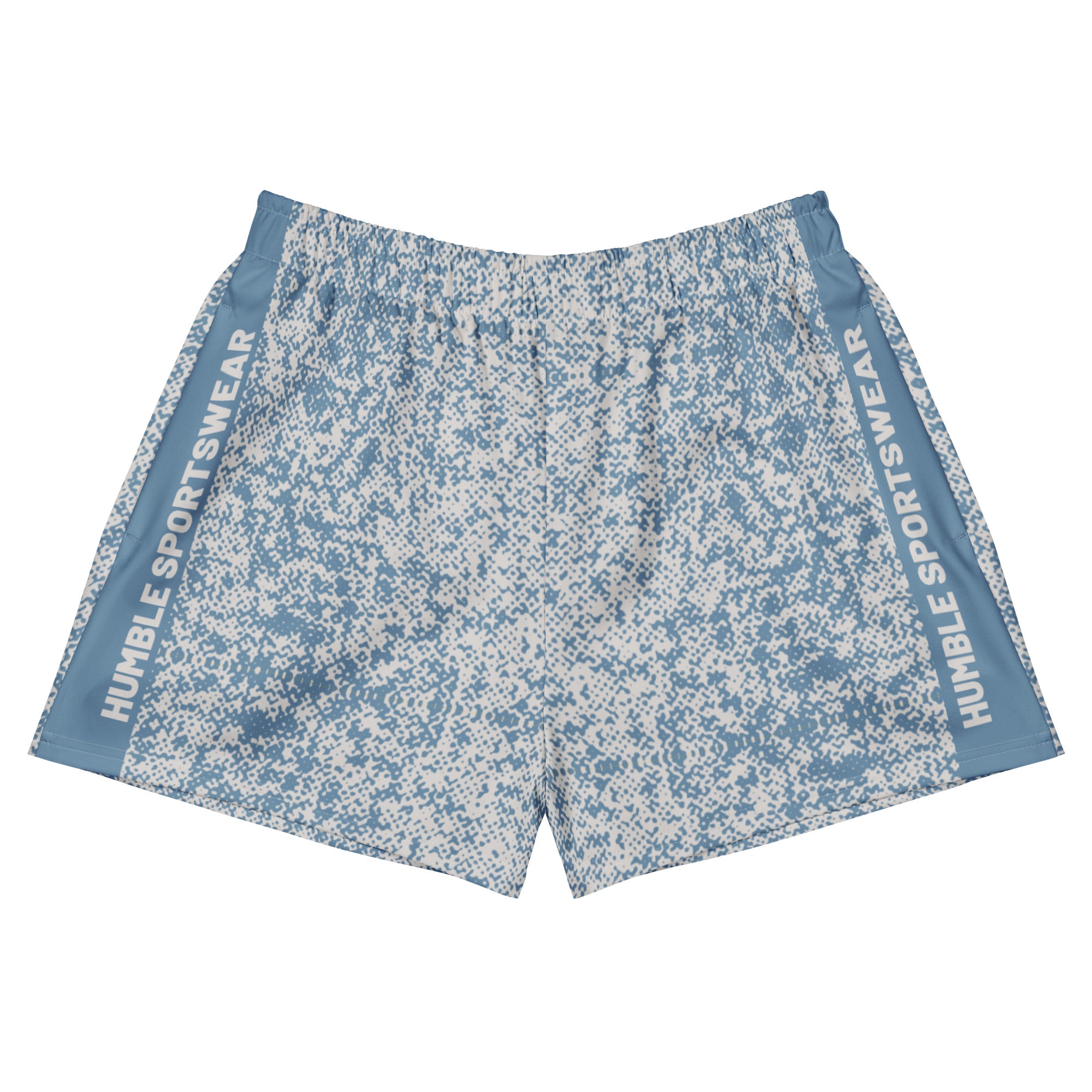 blue camouflage workout shorts men