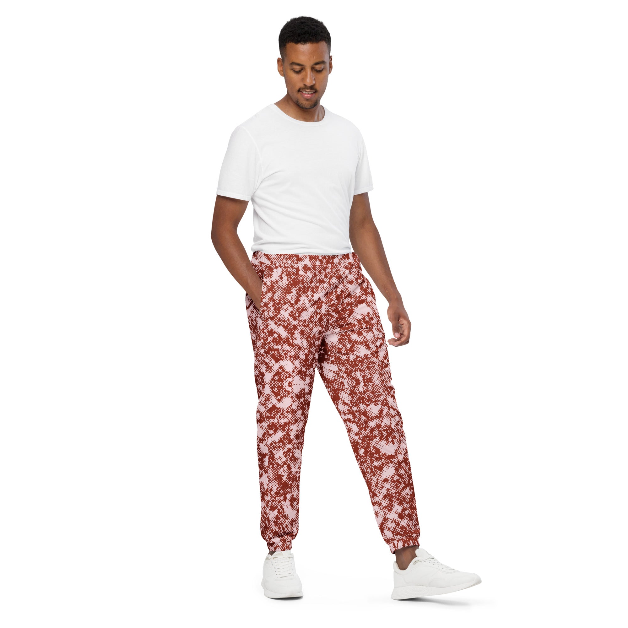 Men's Selago Red Track Pants - Mirfia