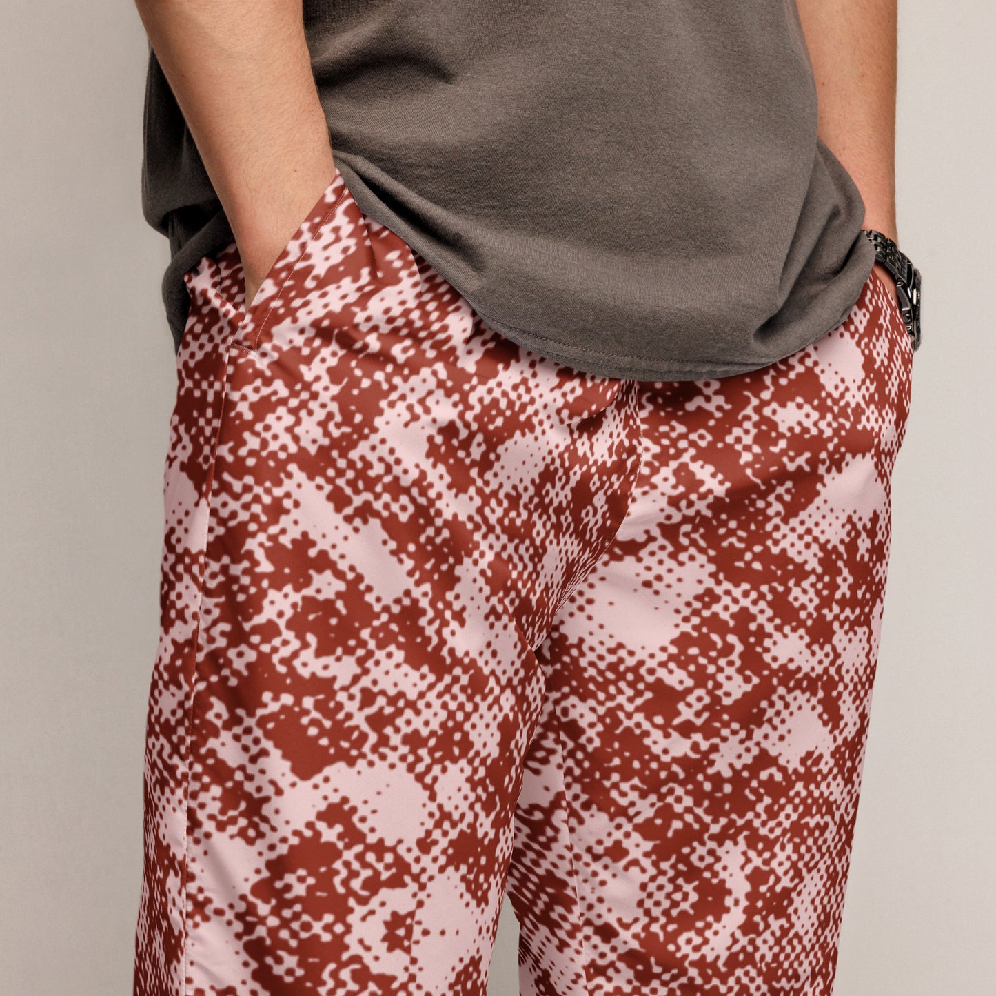 Men's Selago Red Track Pants - Mirfia