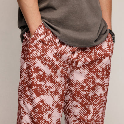 Men's Selago Red Track Pants - Mirfia