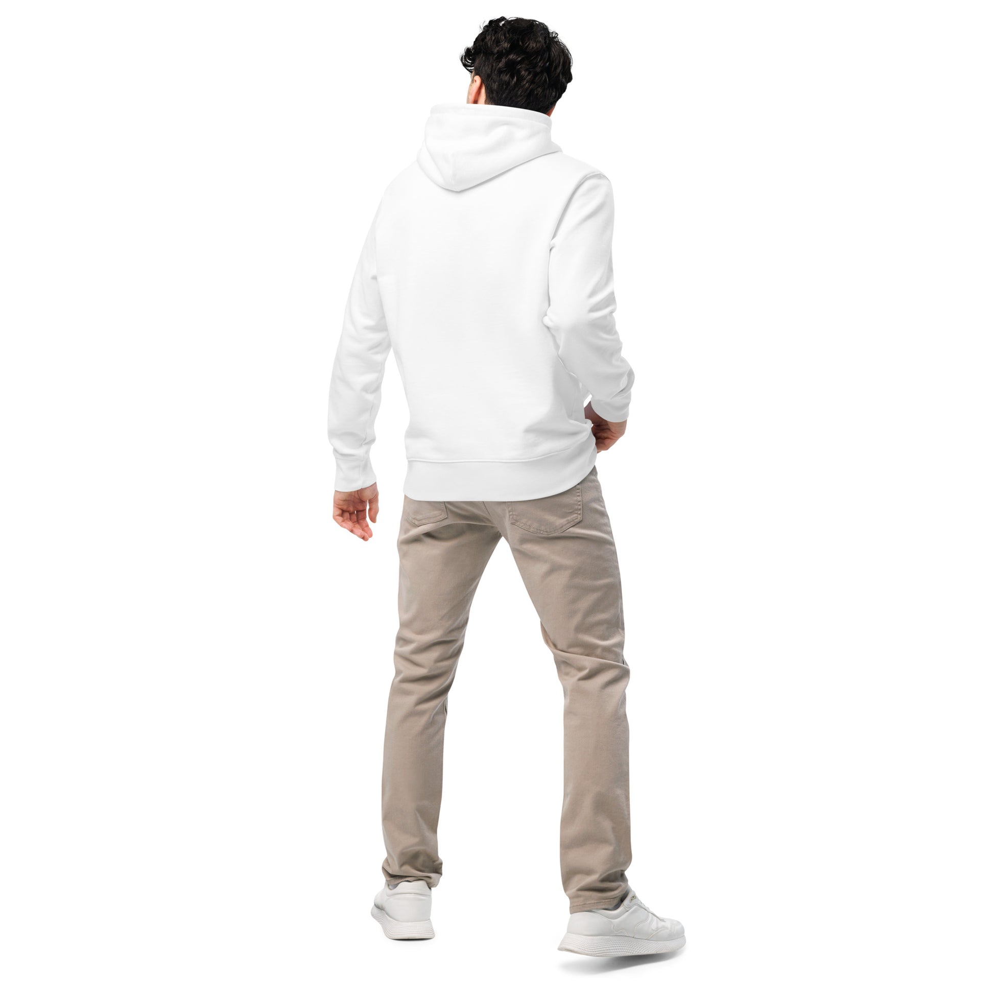 men's white athletic hoodie cotton 