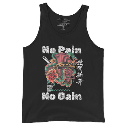 men's cotton tank top black