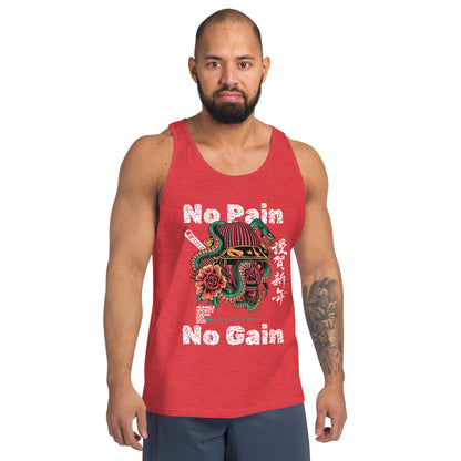 men's cotton tank top red