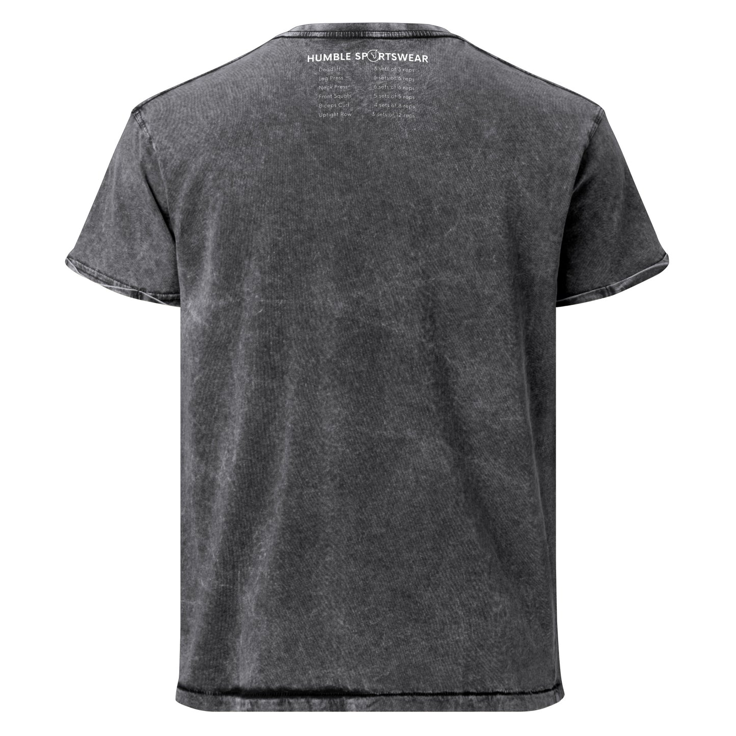 men's denim t-shirt black