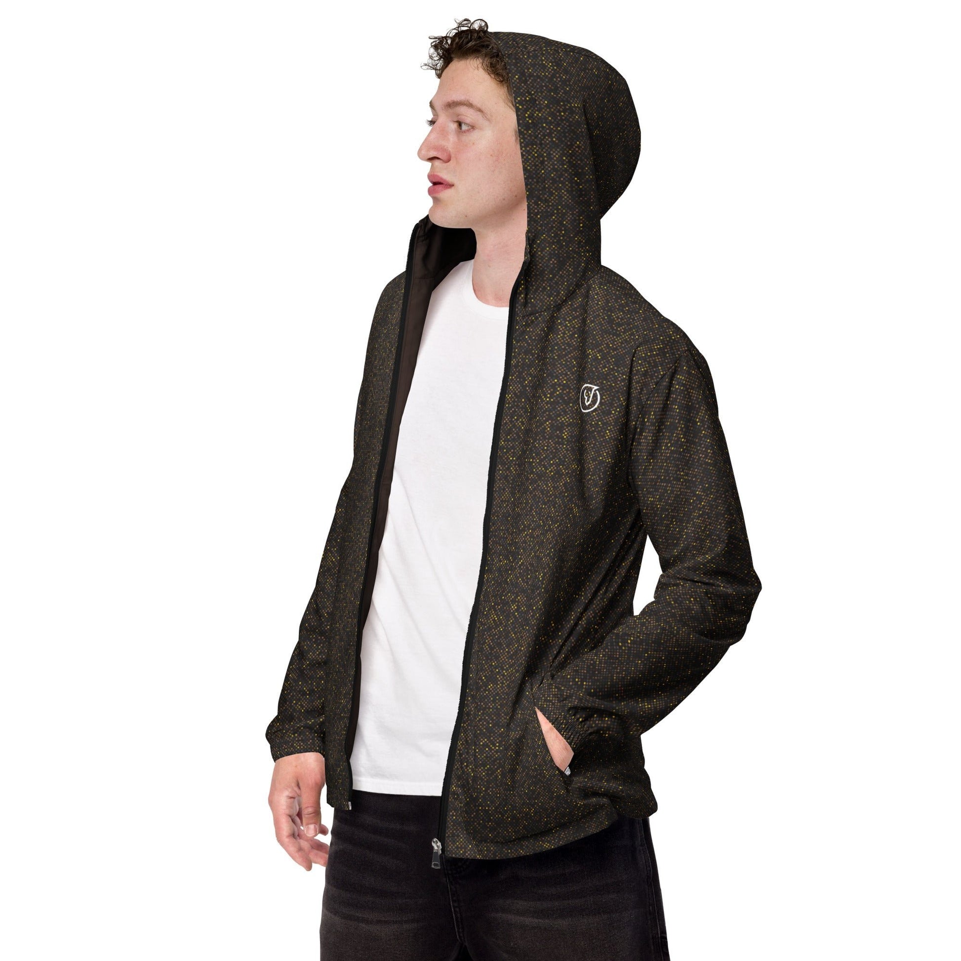 Men’s Torren Dotted Windbreaker Jacket - Mirfia