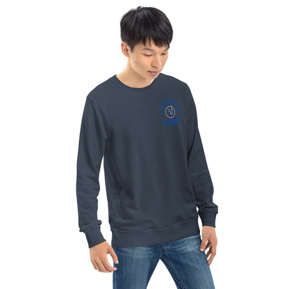 fleece crewneck sweatshirt for men french navy