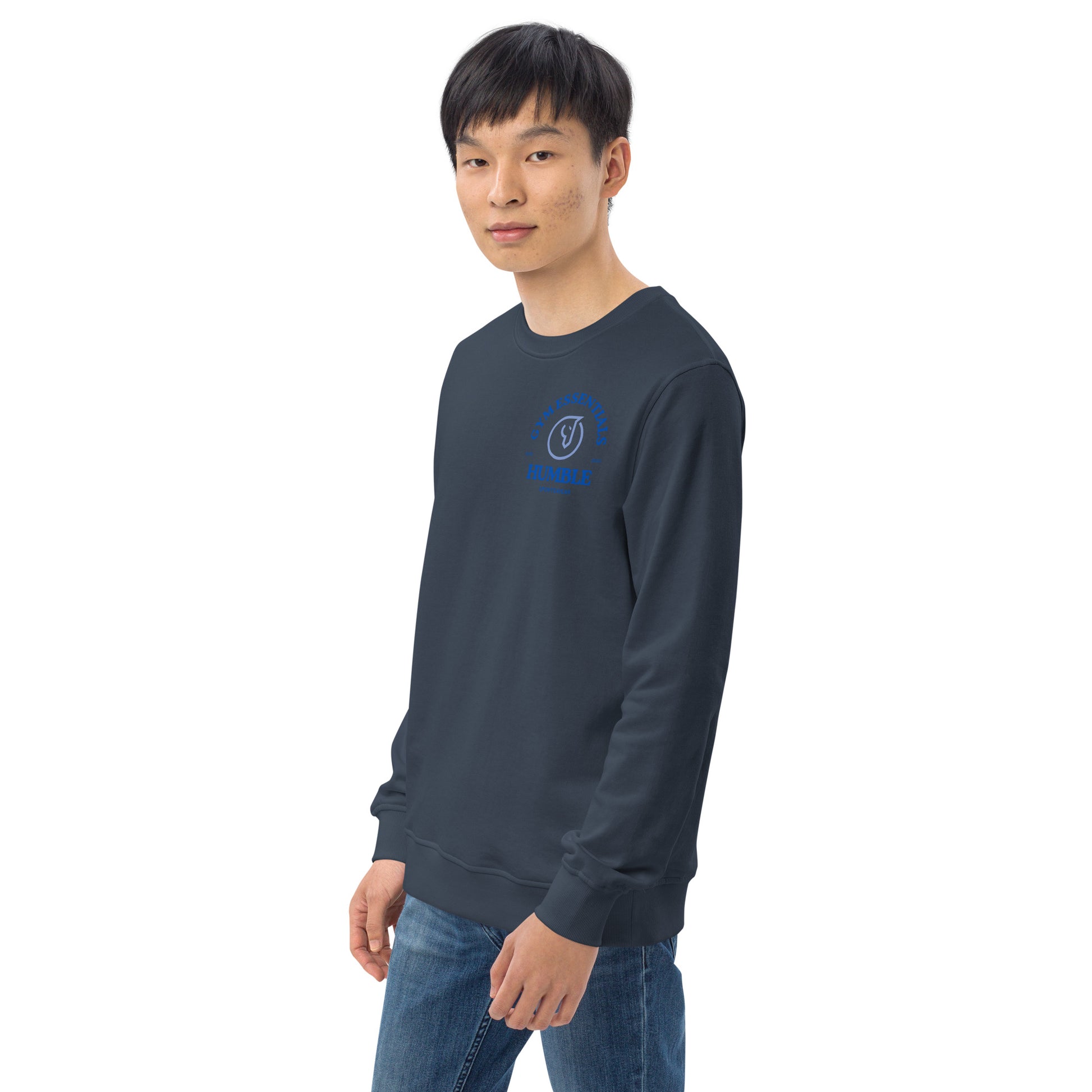 long sleeve gym sweatshirt for men french navy