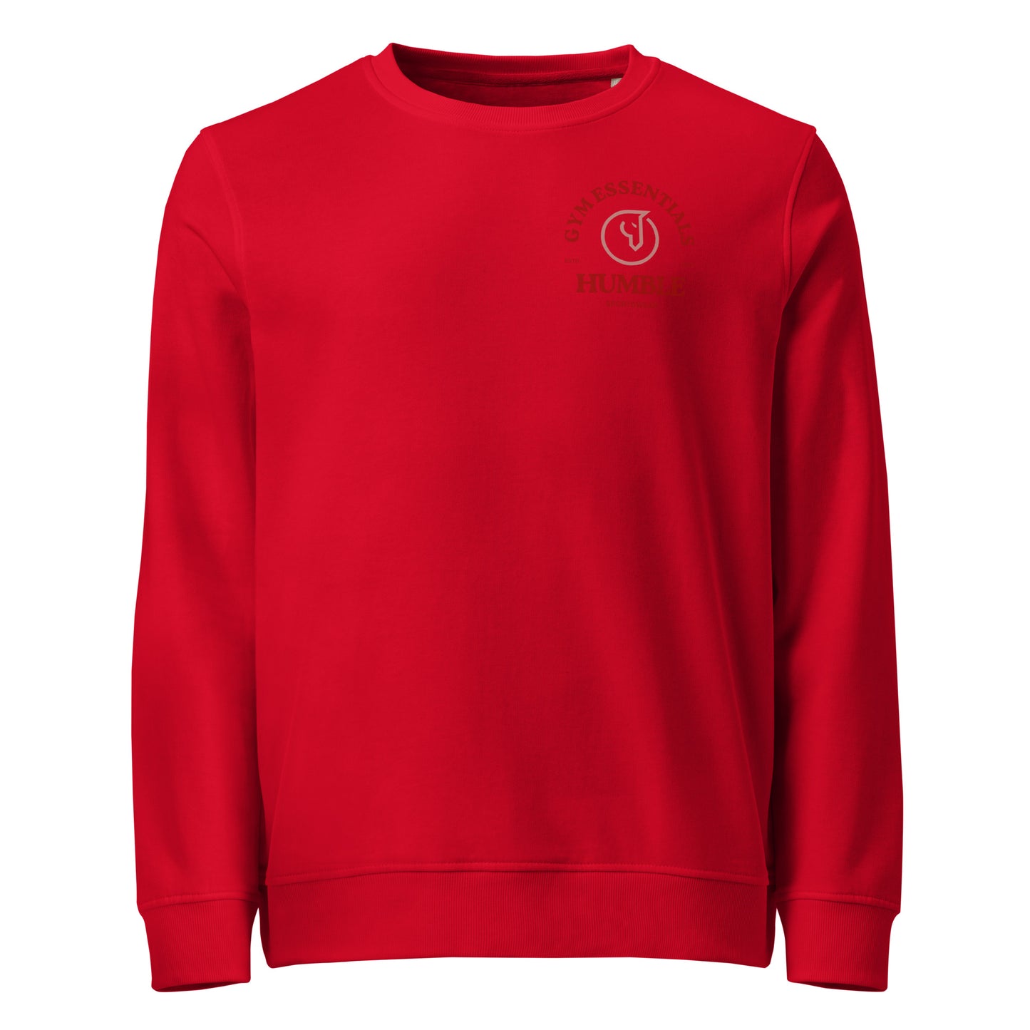 men's gym sweatshirt red 