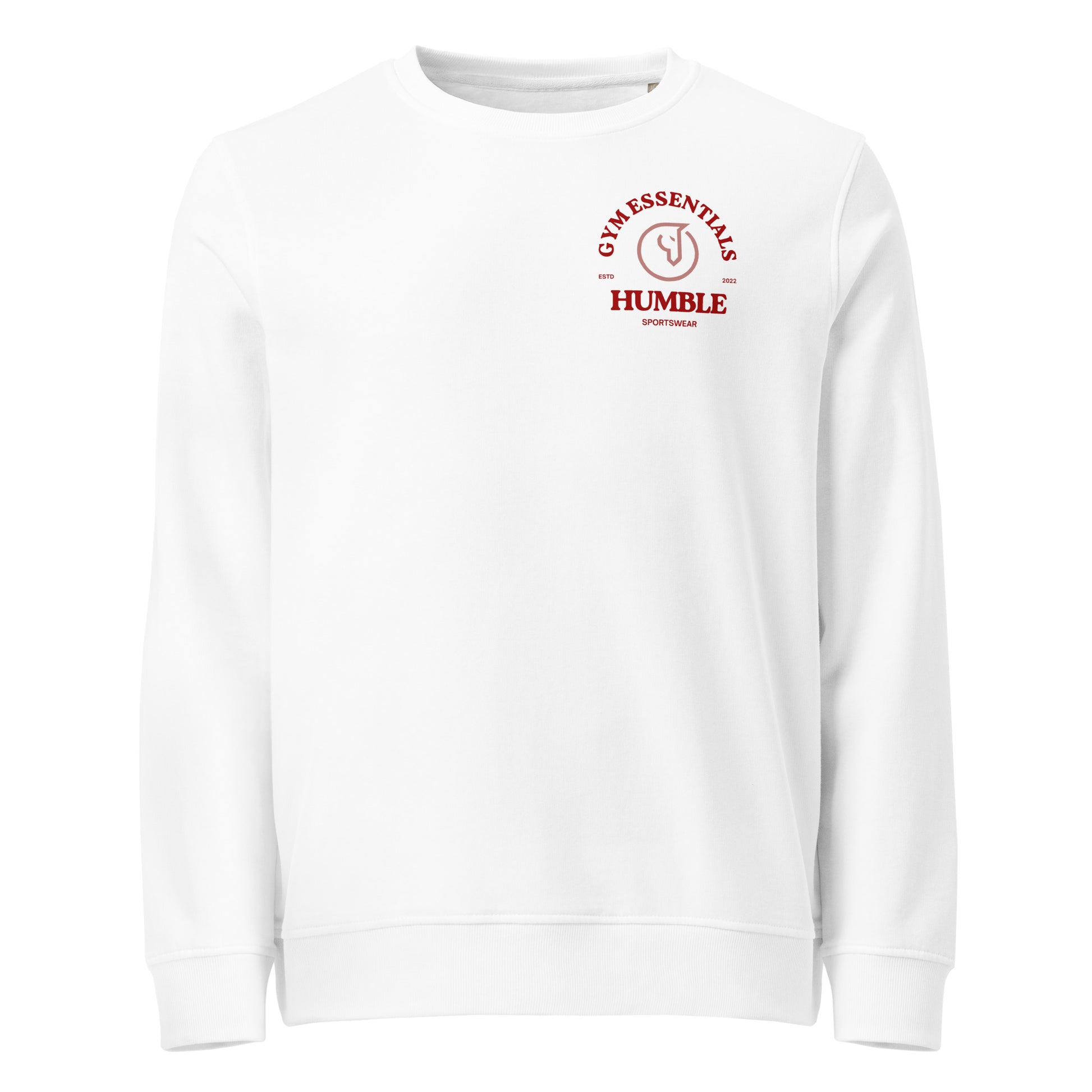 men's gym sweatshirt white