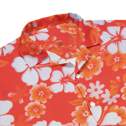 hawaiian floral button shirt