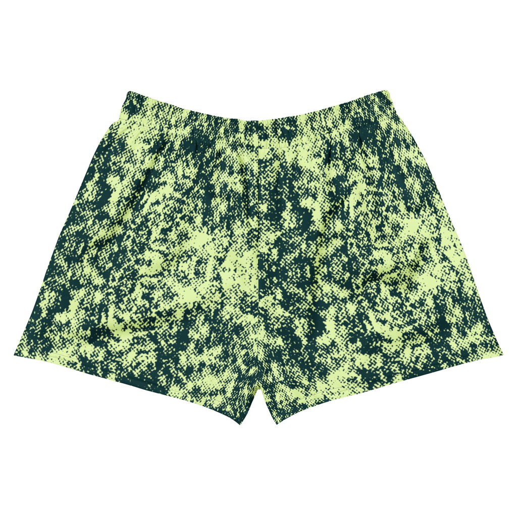 back view of men's gym training shorts in ivy green