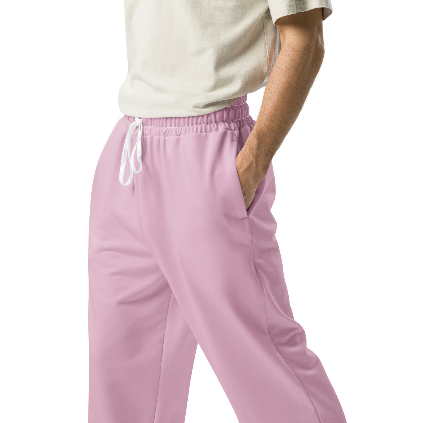 men's loose wide leg joggers with pockets 