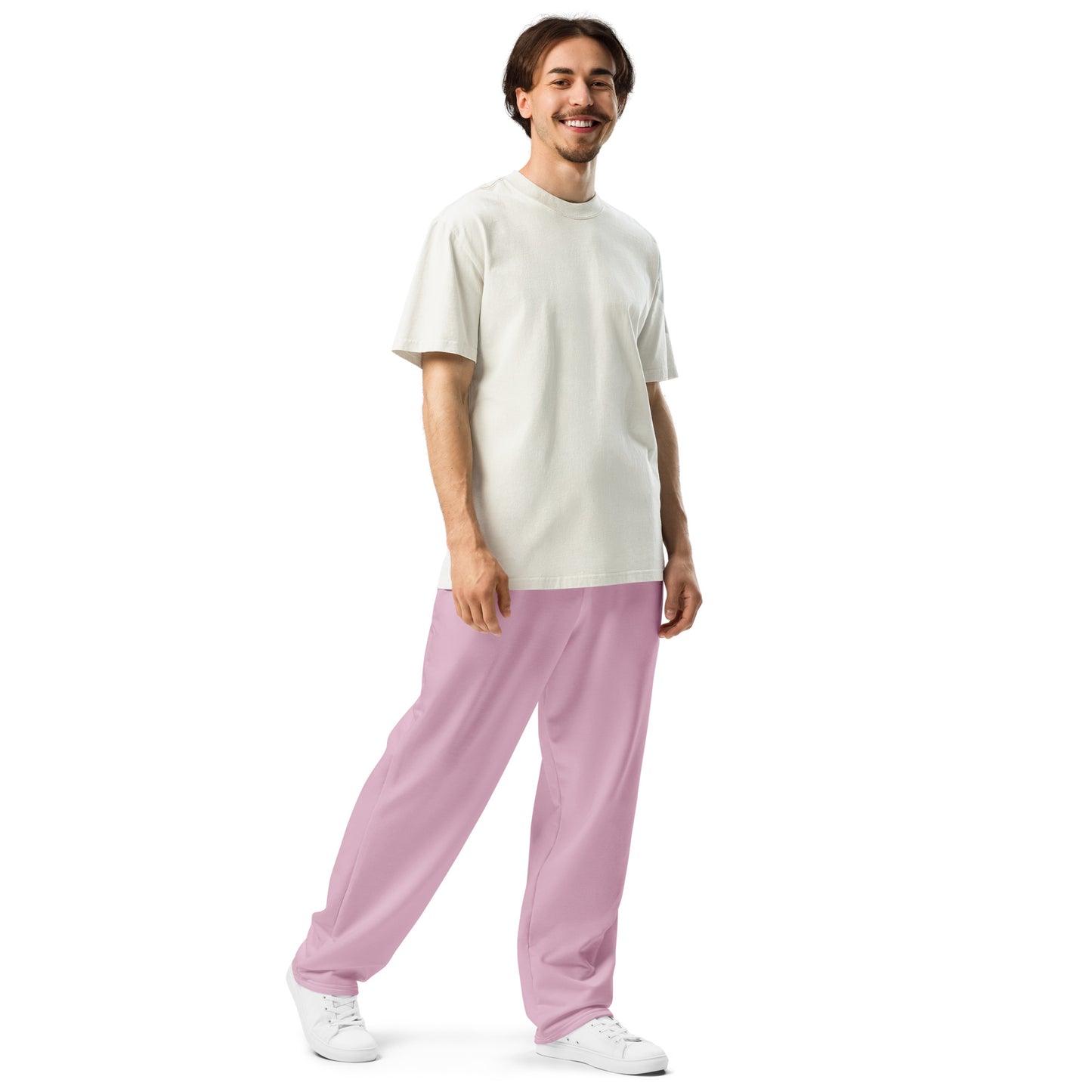 men's loose wide leg joggers with pockets 