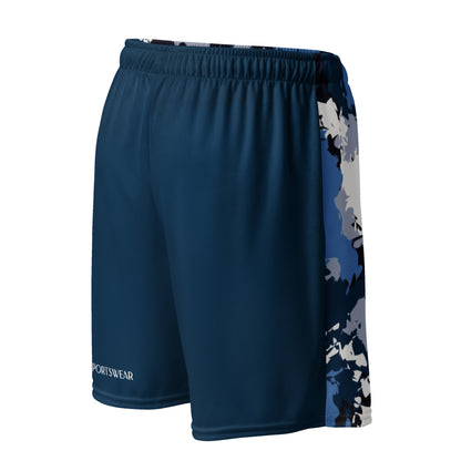 recycled men's mesh shorts blue 