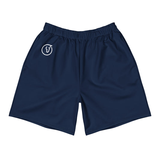 navy men's performance workout shorts
