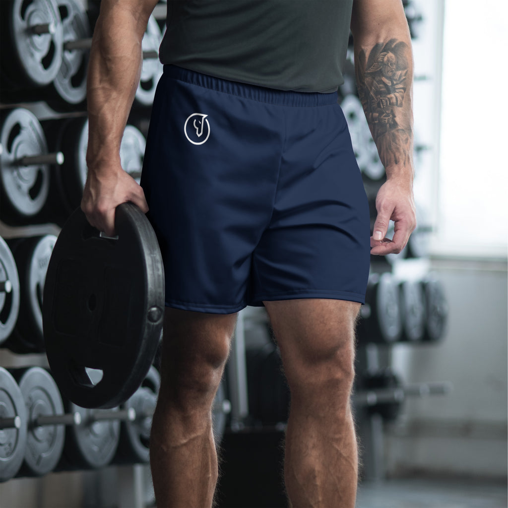 men's breathable athletic shorts navy