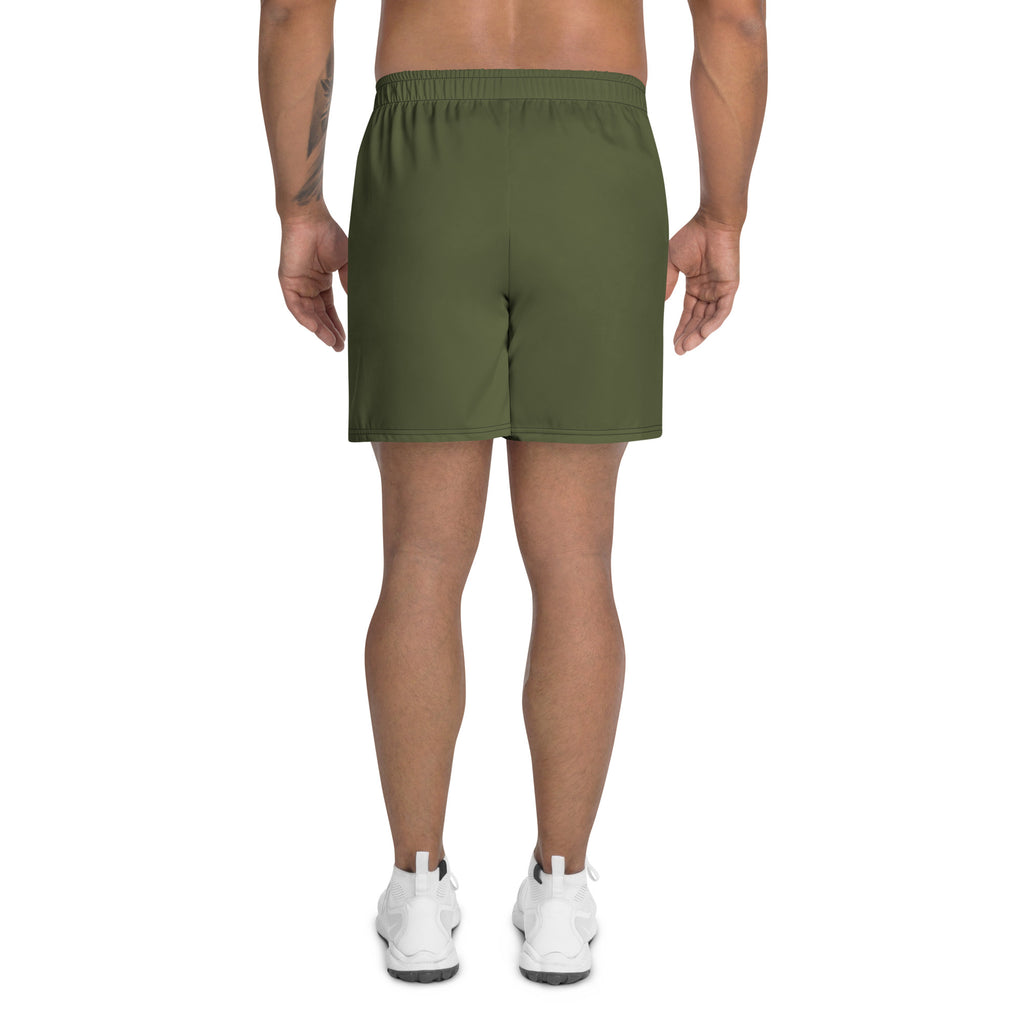 men's breathable olive athletic shorts 