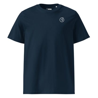 men's navy t-shirt with logo