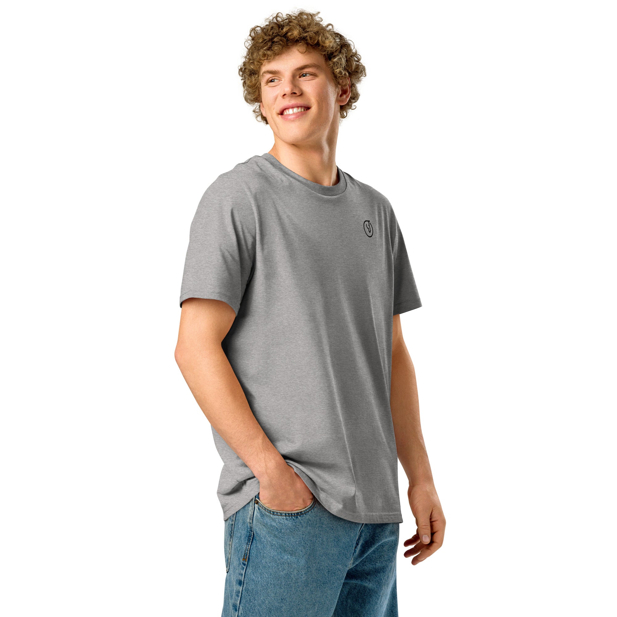 Men's Breathable Organic Ribbed Neck T-Shirt - Mirfia