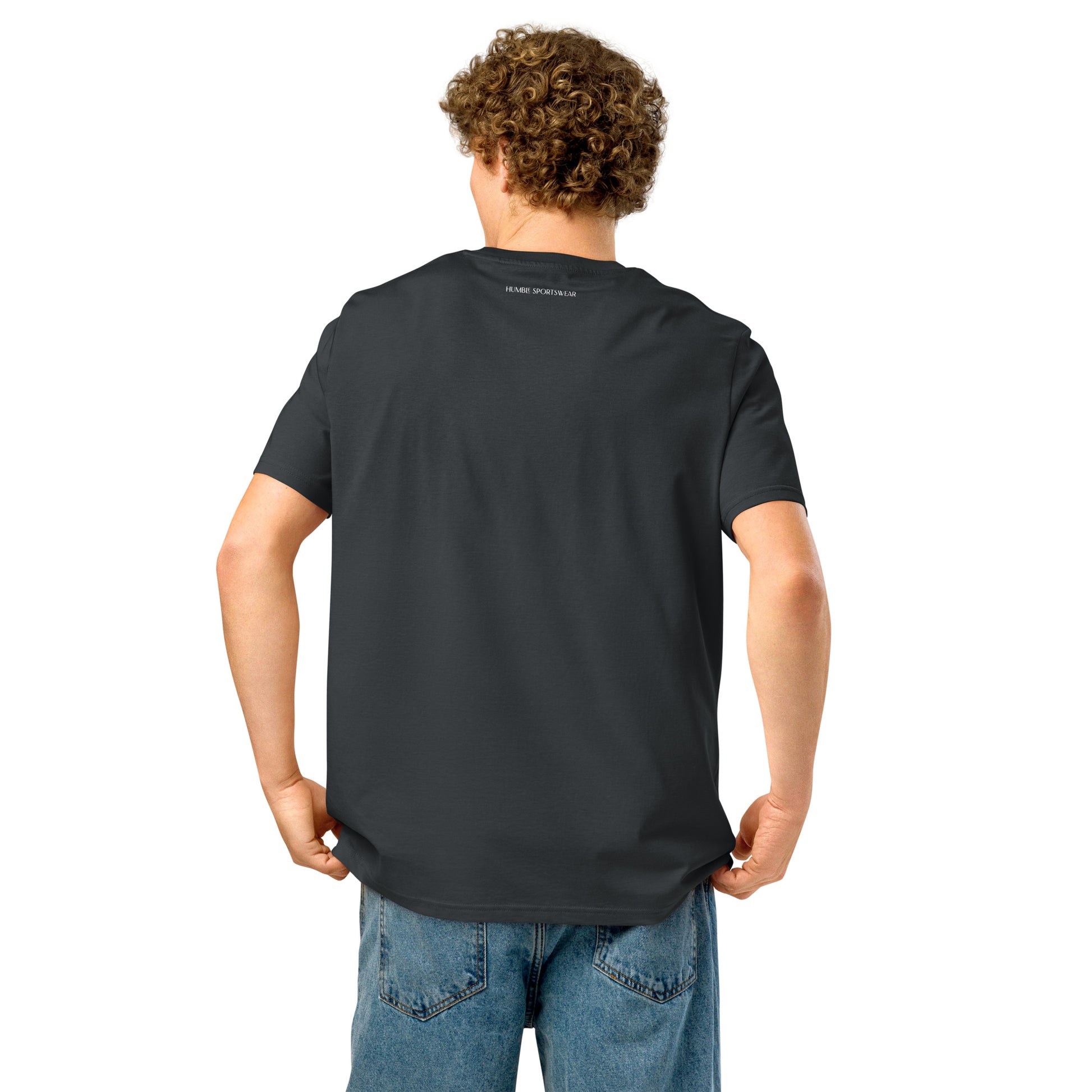 Men's Casual Organic Ribbed Neck T-Shirt - Mirfia
