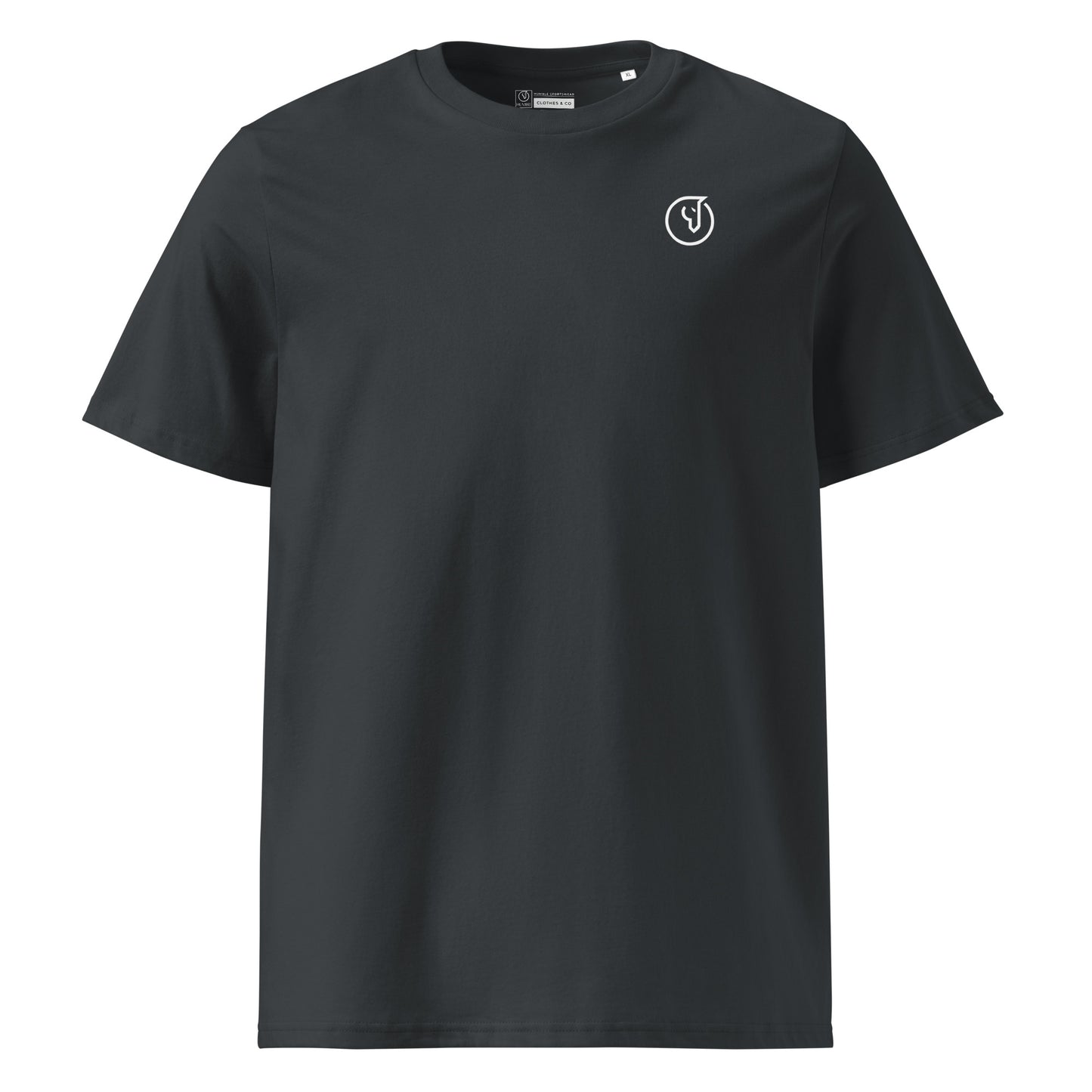 Men's Casual Organic Ribbed Neck T-Shirt - Mirfia