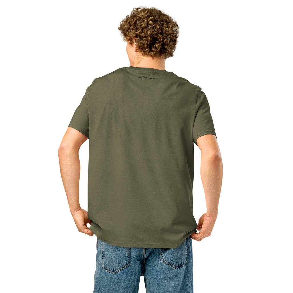 Men's Breathable Organic Ribbed Neck T-Shirt - Mirfia