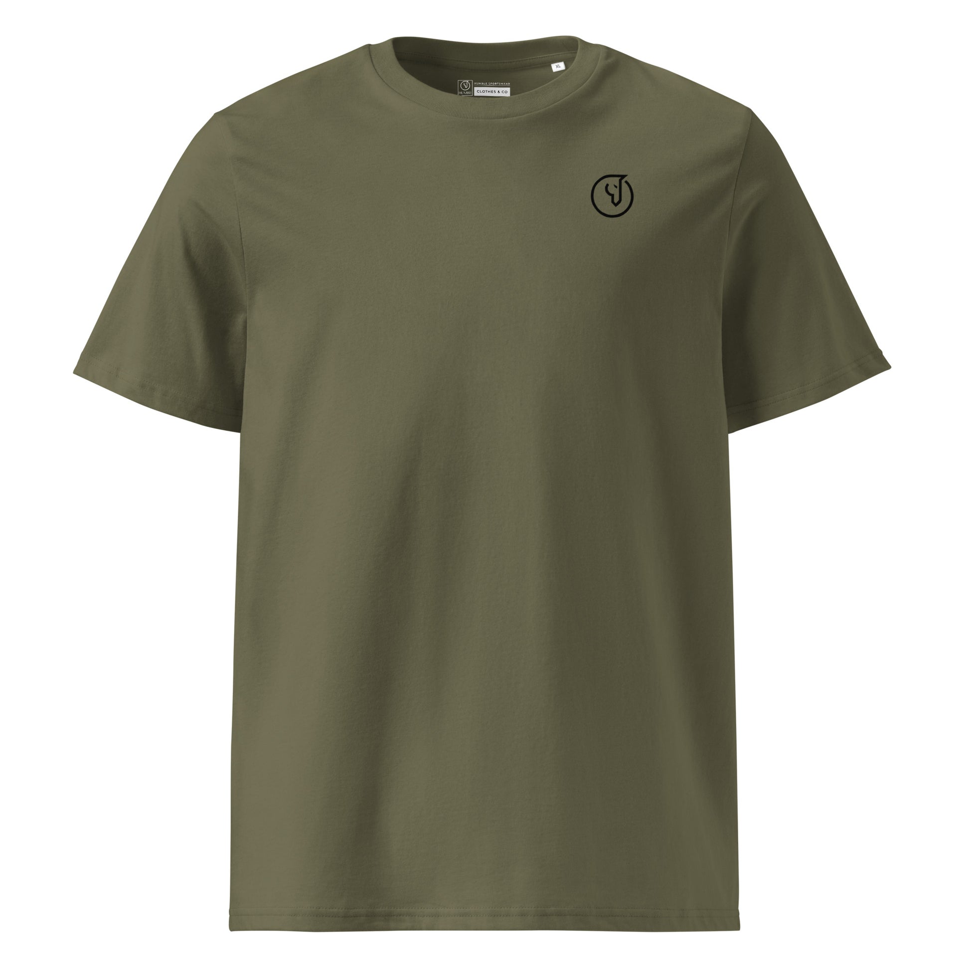 men's olive green organic t-shirt 