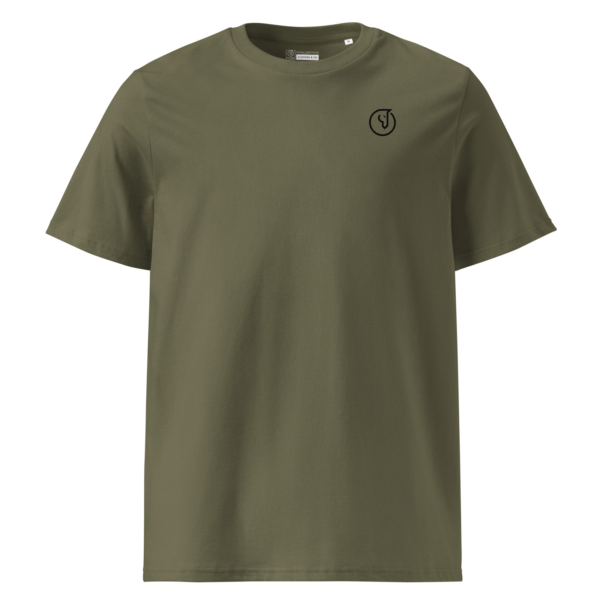 men's olive green organic t-shirt 