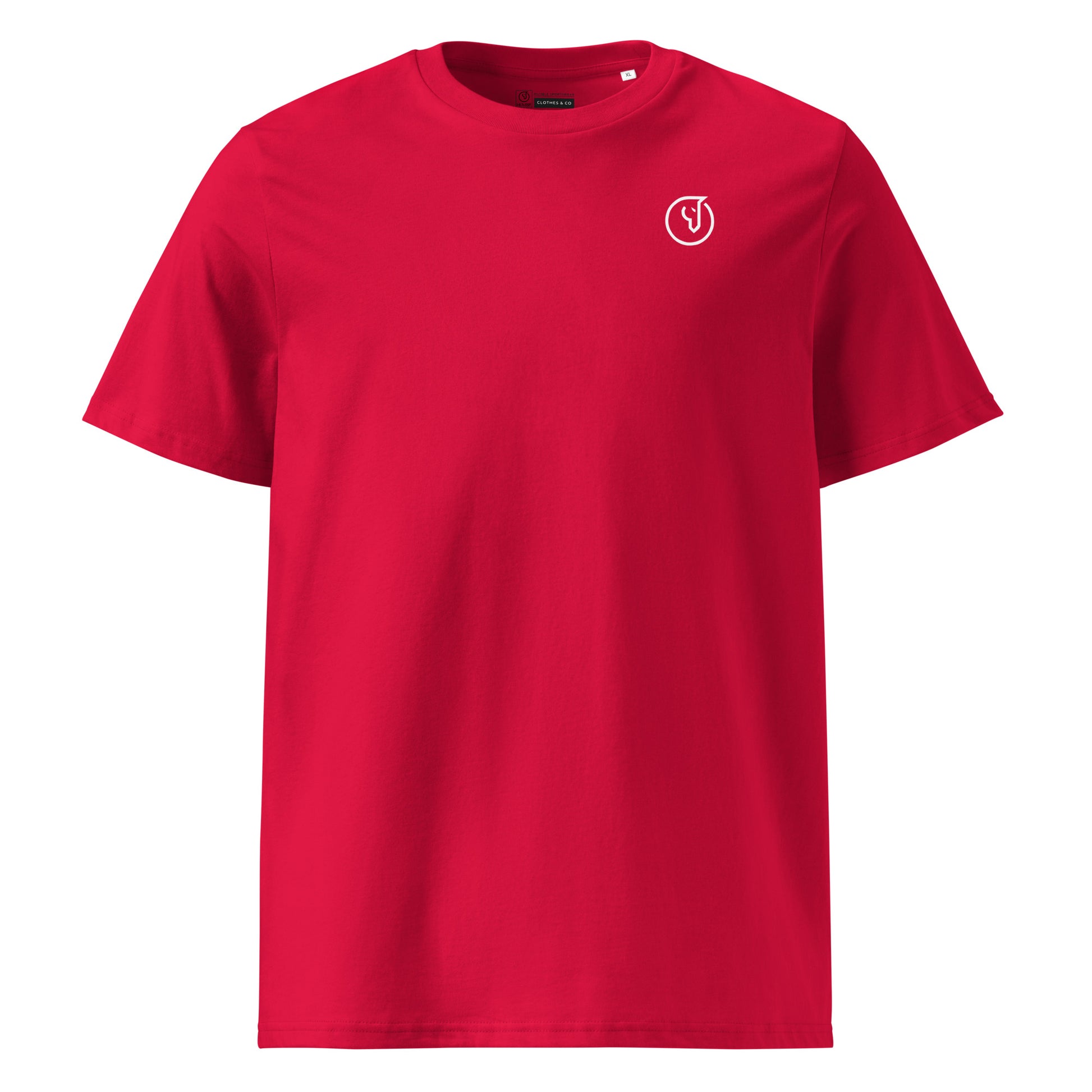 Men's Casual Organic Ribbed Neck T-Shirt - Mirfia