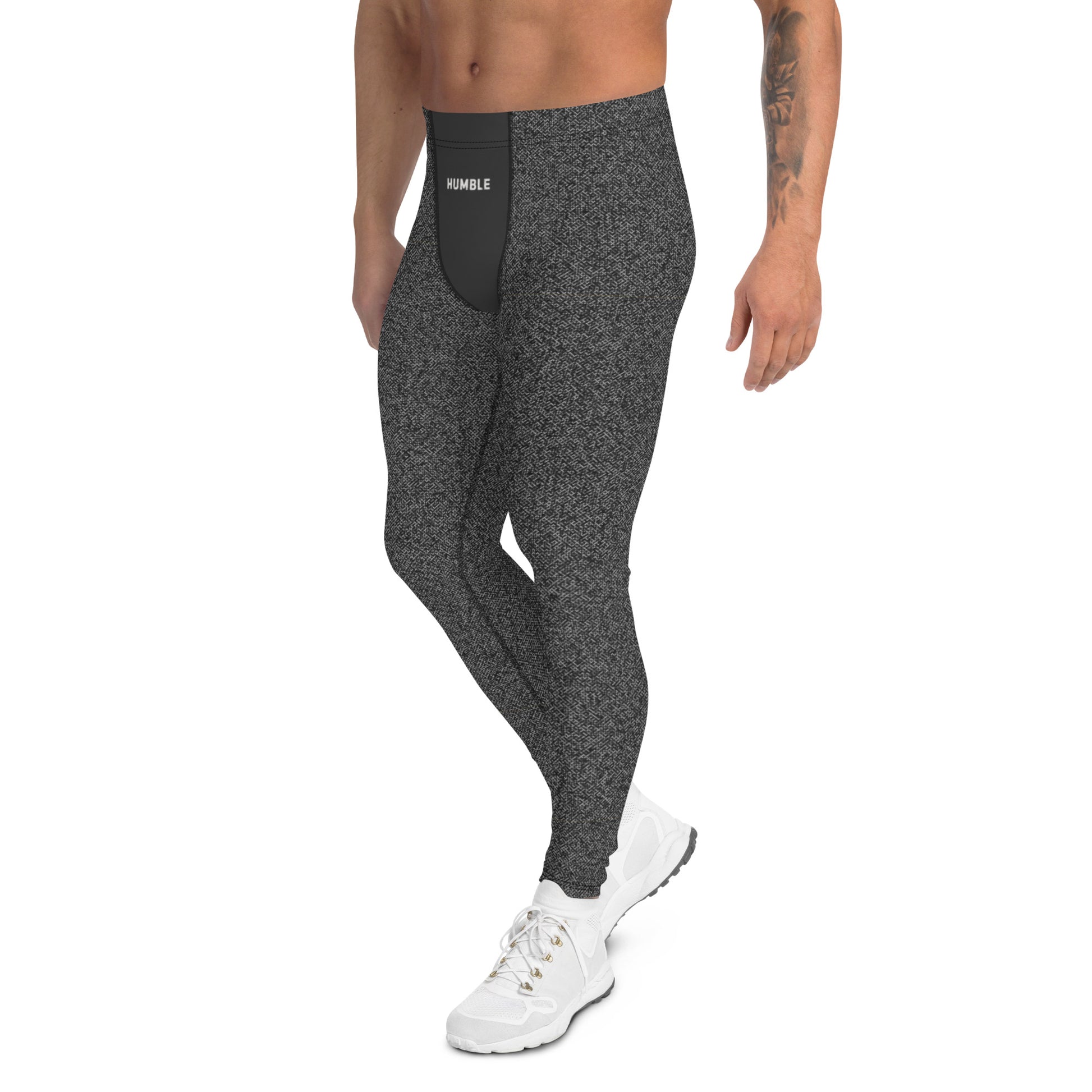 men's performance leggings grey