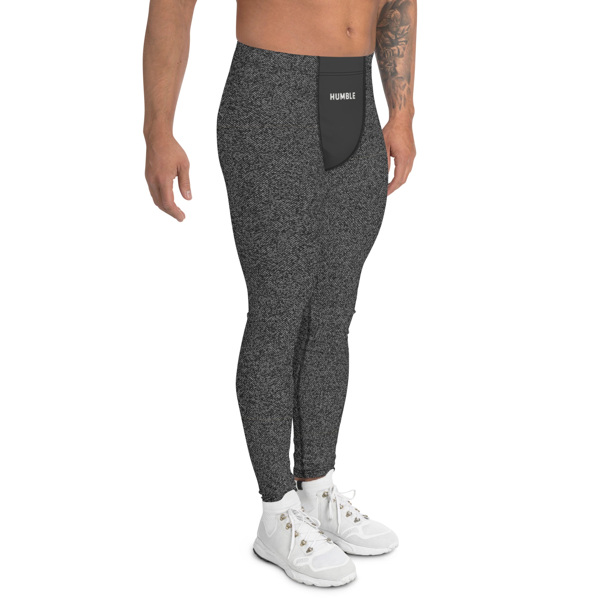 men's performance leggings grey