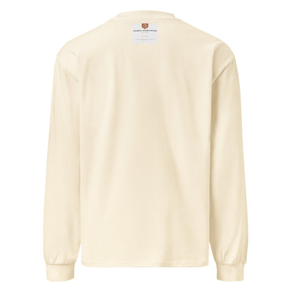 men's beige long sleeve cotton heavyweight sweatshirt premium