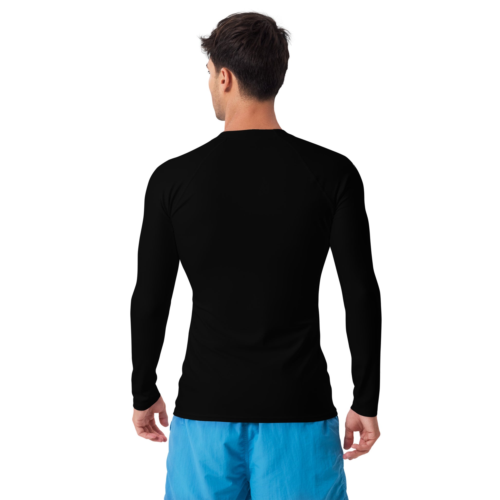 men's rash guard black long sleeve 