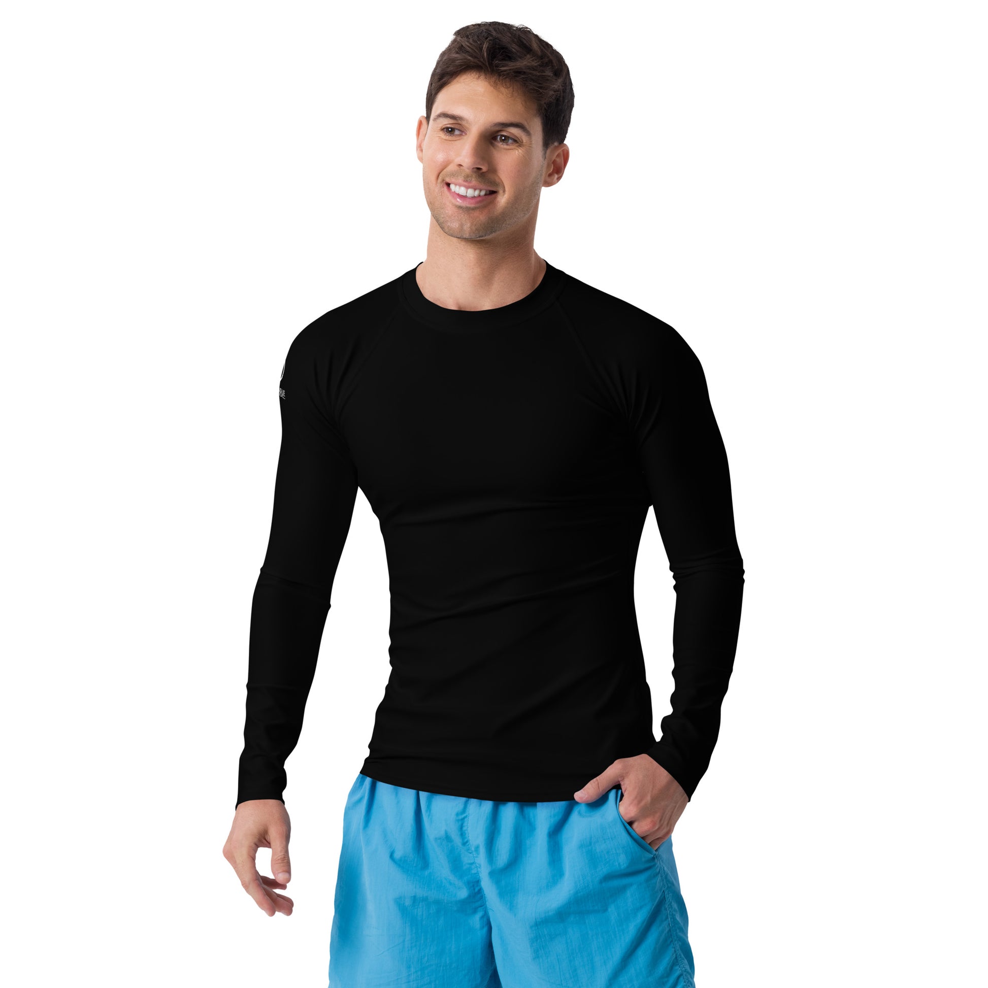 men's rash guard black long sleeve 