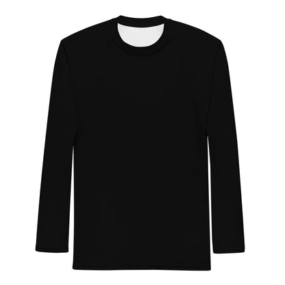 men's rash guard black long sleeve 