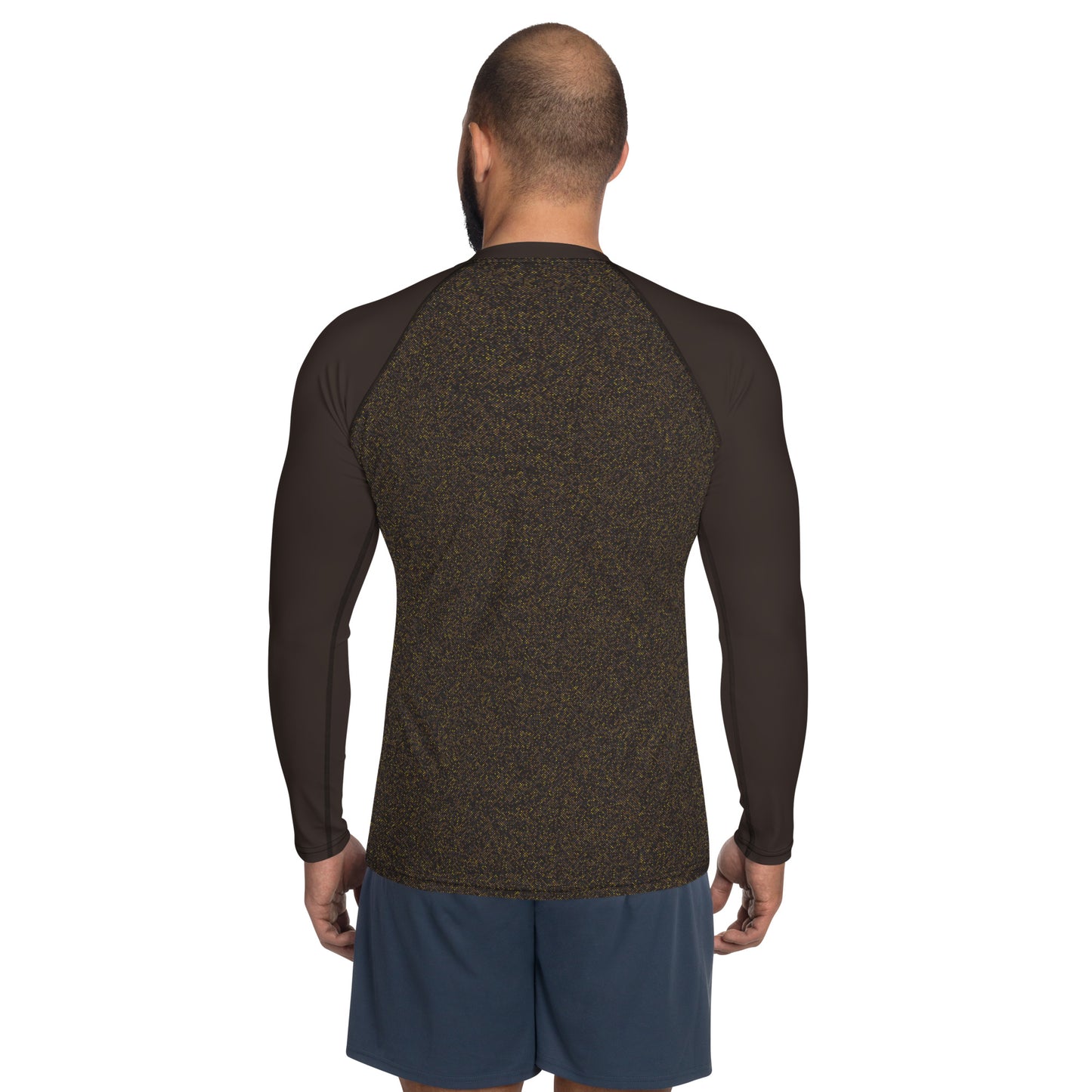 men's rash guard brown