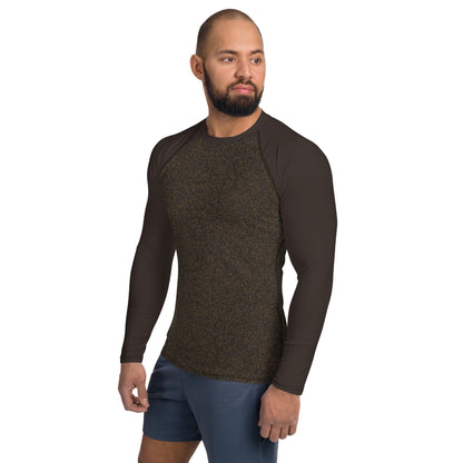 men's rash guard brown