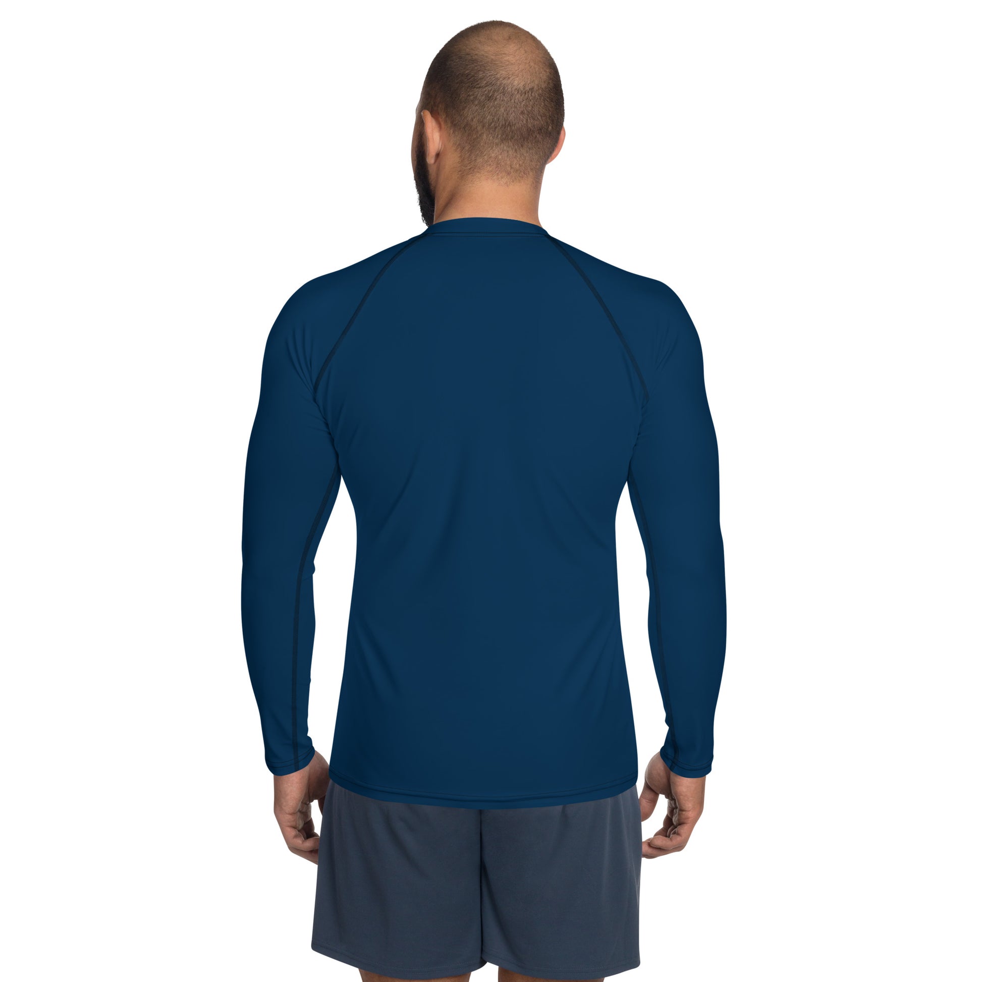 men's rash guard navy blue