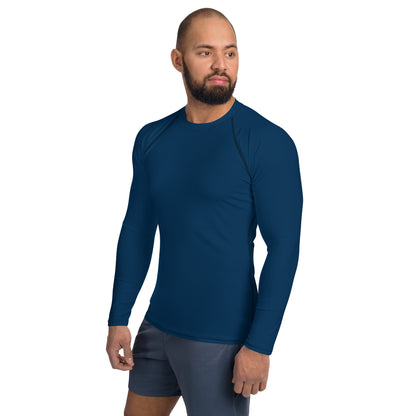 men's rash guard navy blue