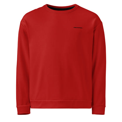 men's long sleeve loose fit recycled sweatshirt corsa red