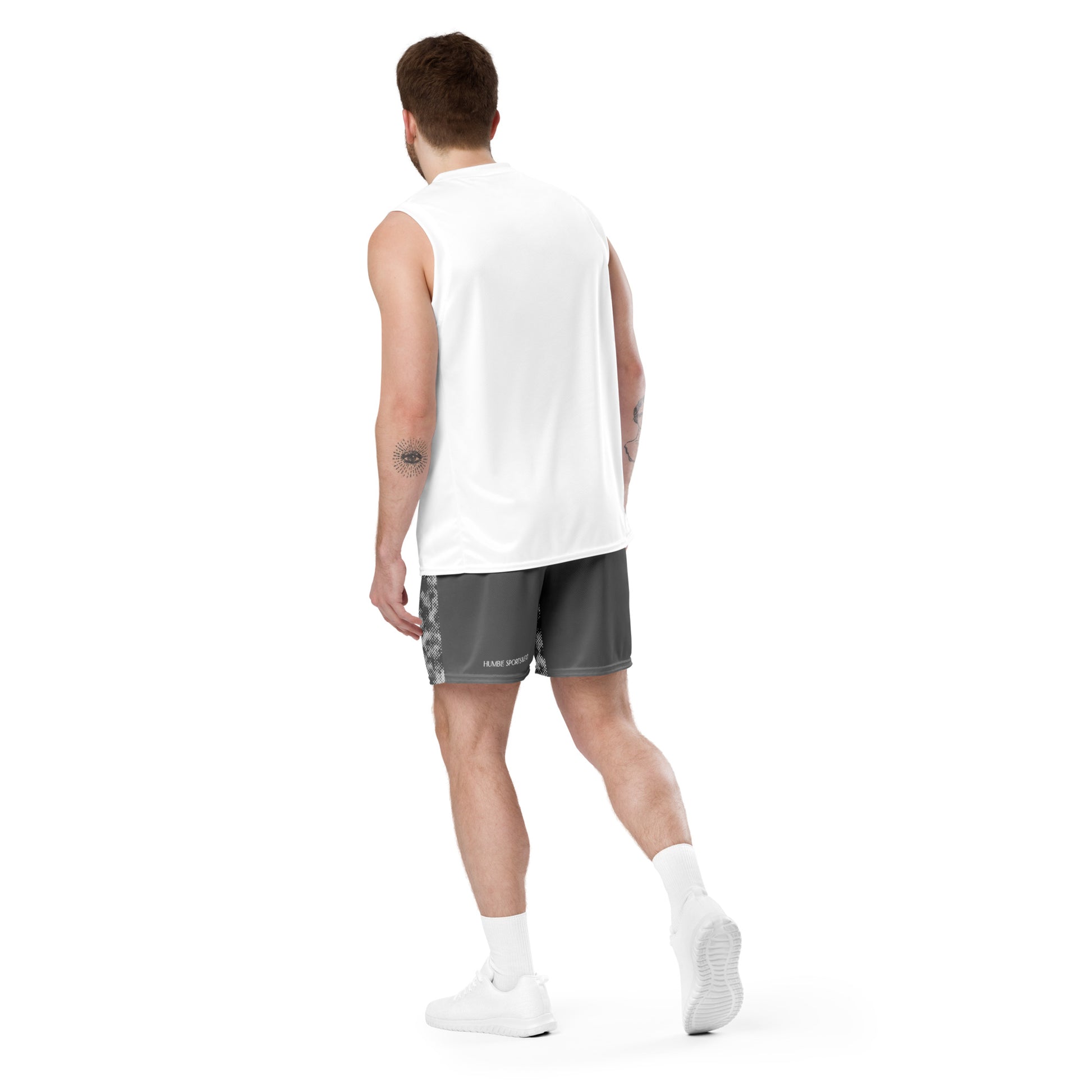 mesh shorts for men gray