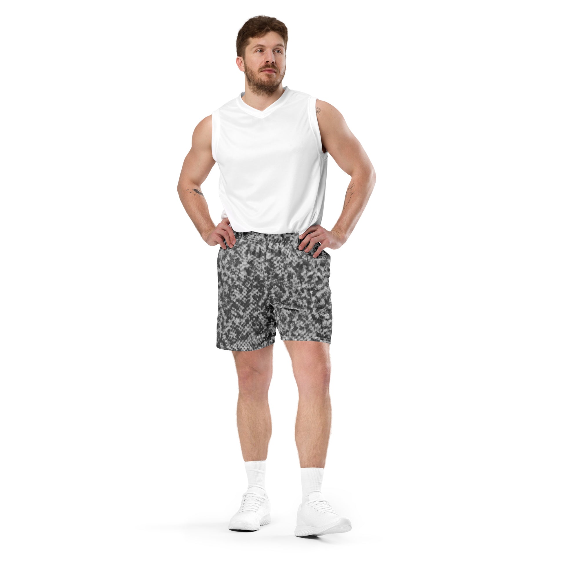 mesh shorts for men gray