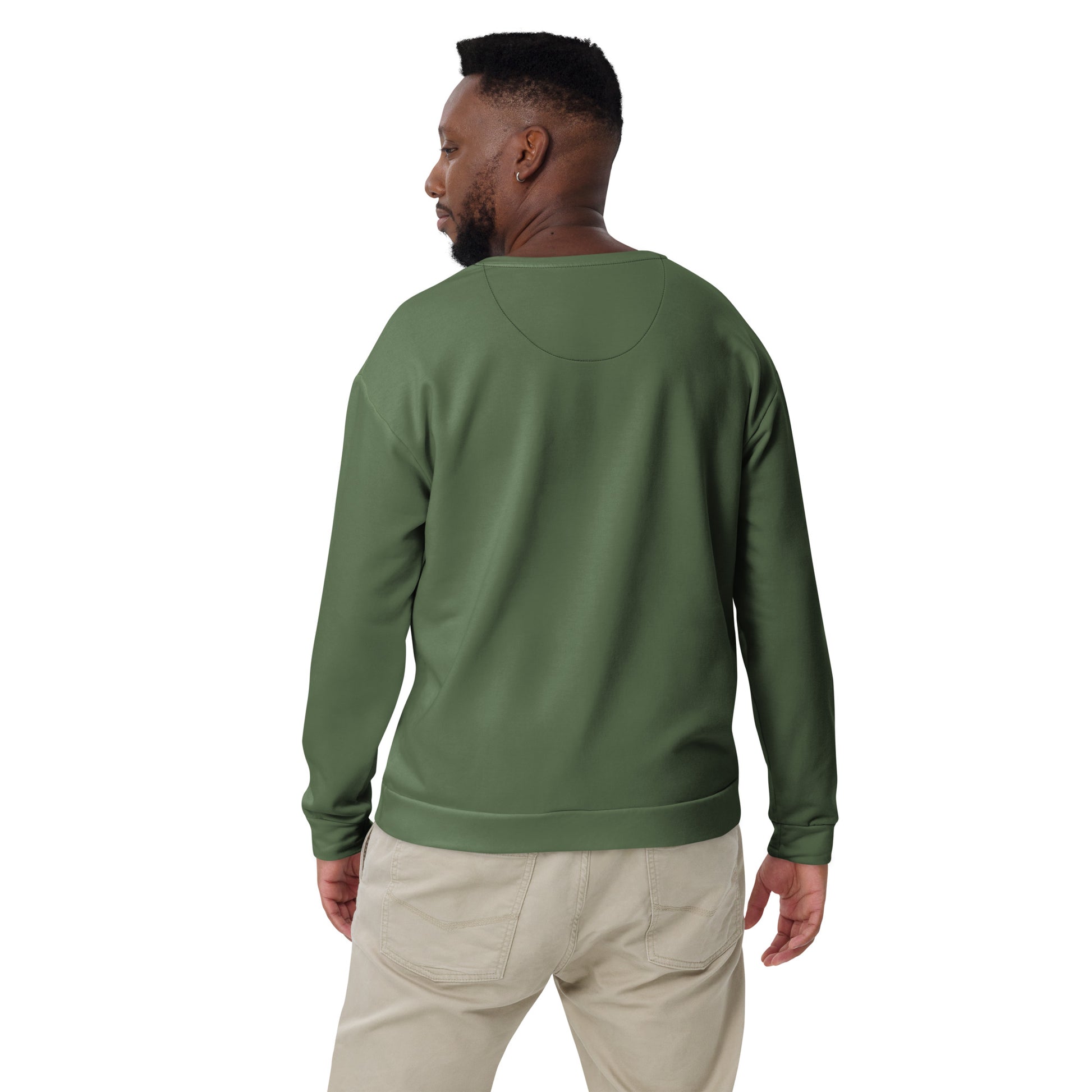 men's recycled sweatshirt clover green