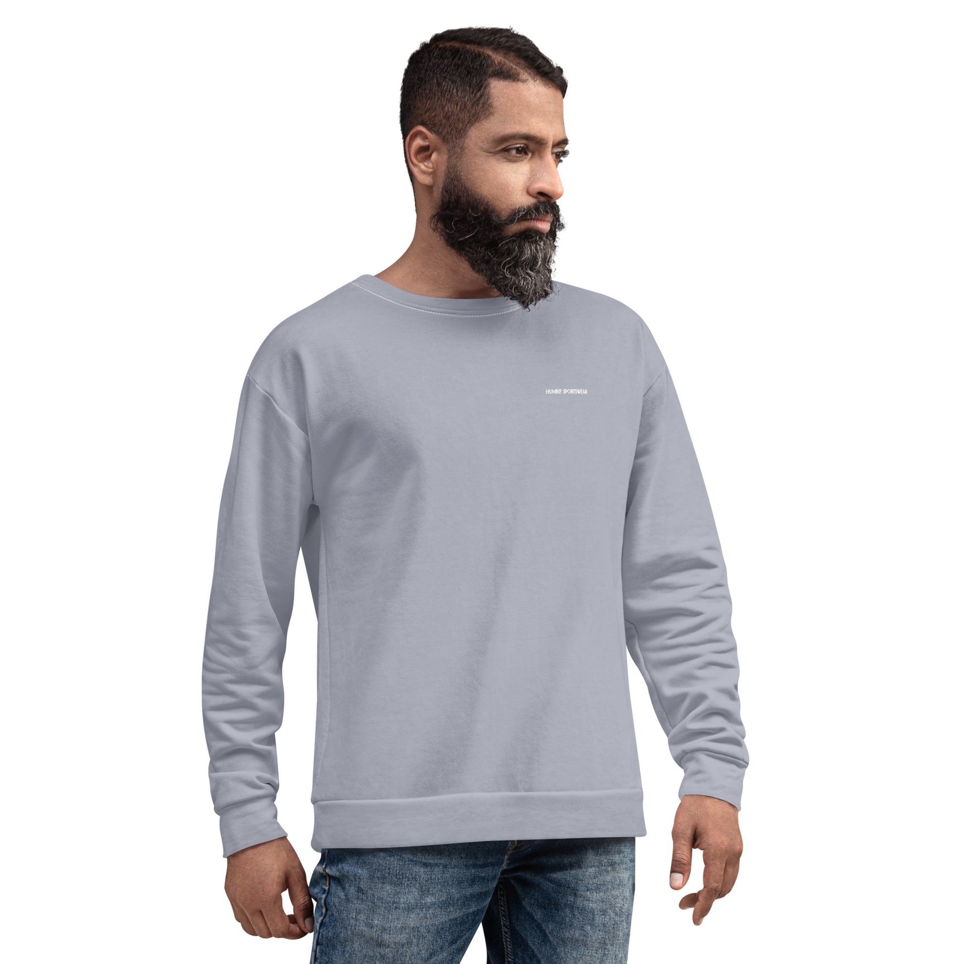 men's recycled sweatshirt stone blue